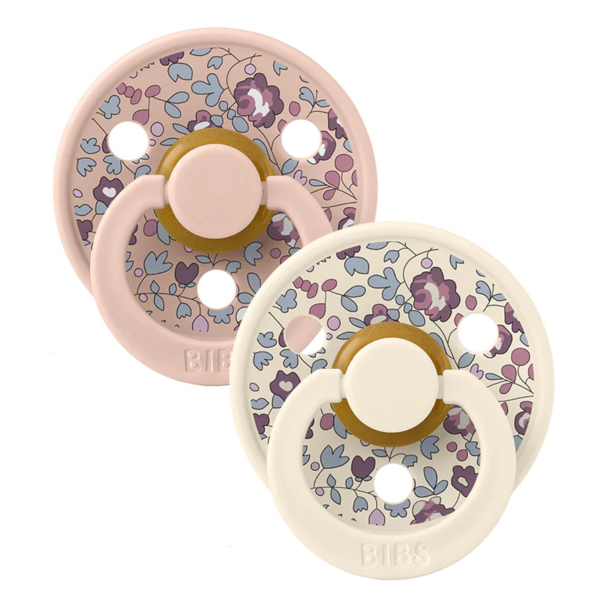 BIBS LIBERTY Colour 2-Pack Pacifier Set – Eloise – Blush Mix
