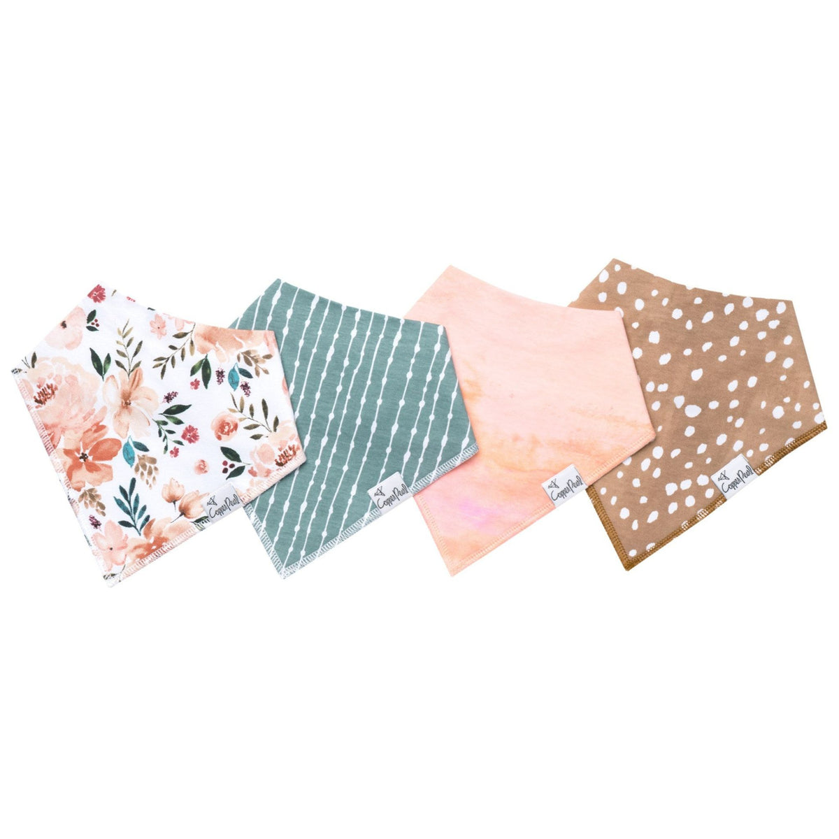 Copper Pearl Baby Bandana Bibs