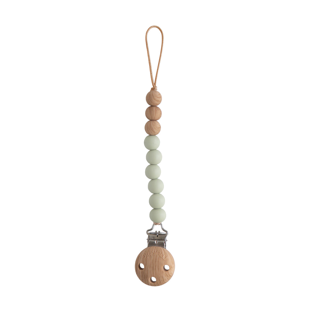 Mushie Silicone Pacifier Clip – Eva