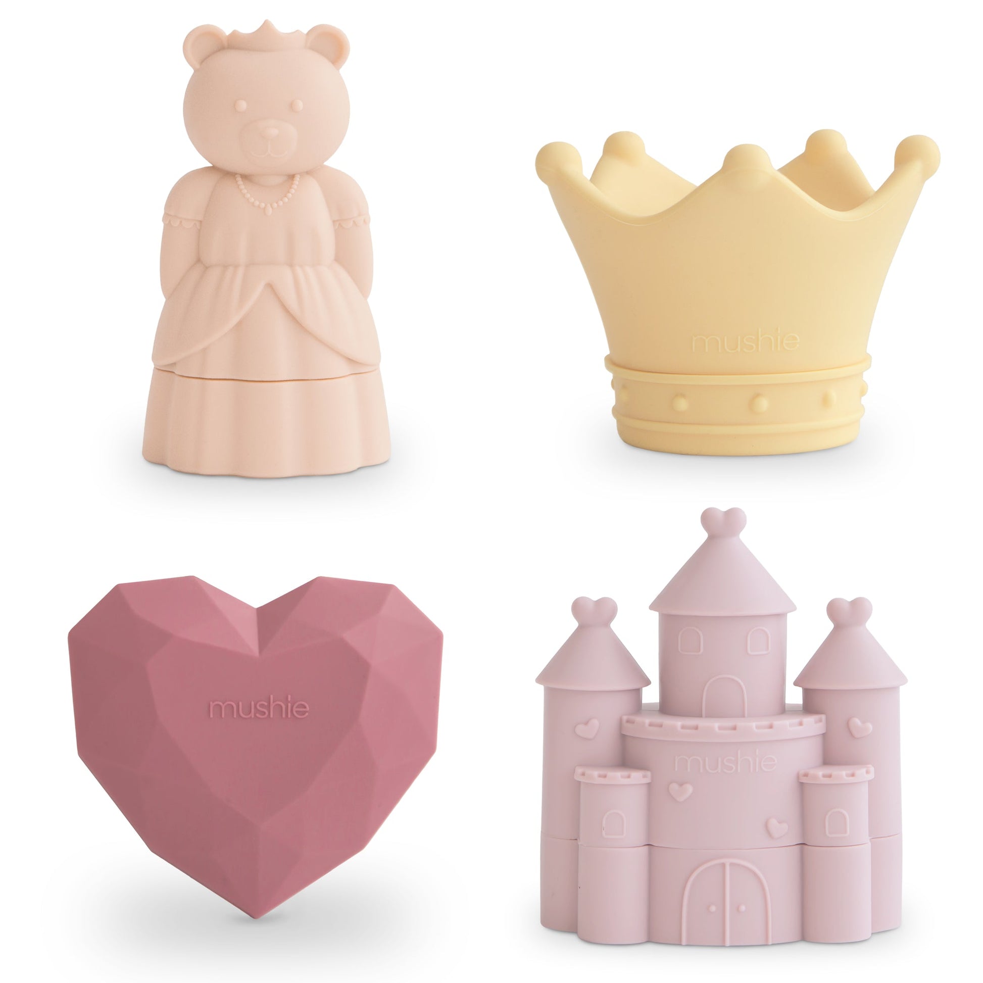 Mushie Mold Free Bath Play Set – 4 Pack